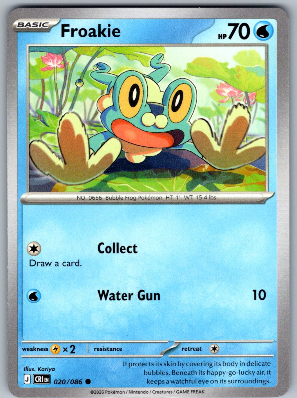 Froakie 020/086 Chaos Rising Pokemon
