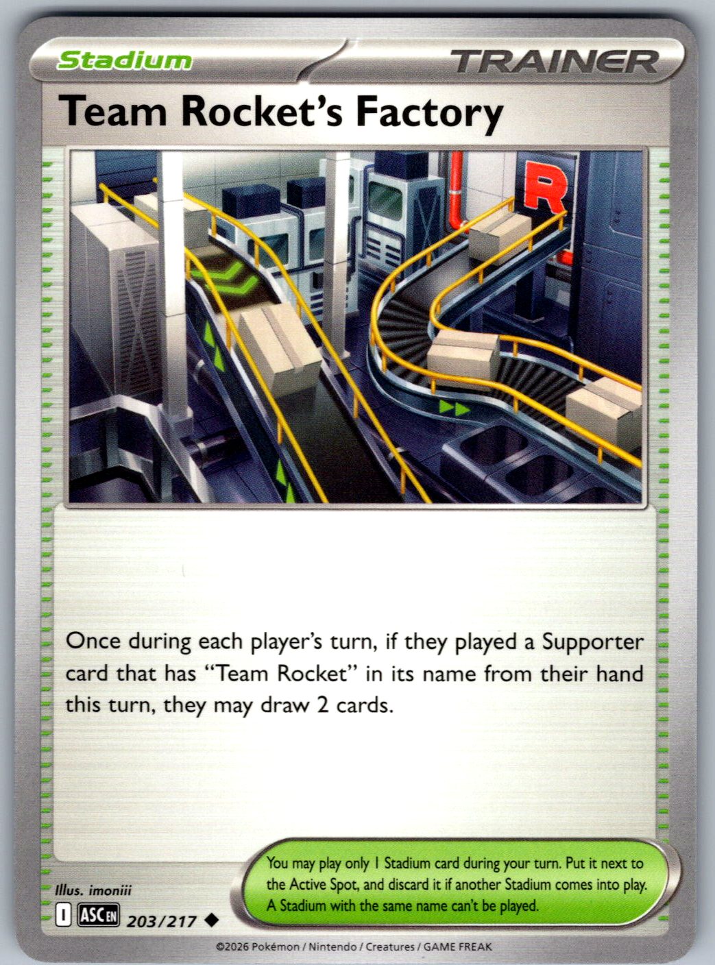 Team Rocket's Factory 203/217 Ascended Heroes Pokemon