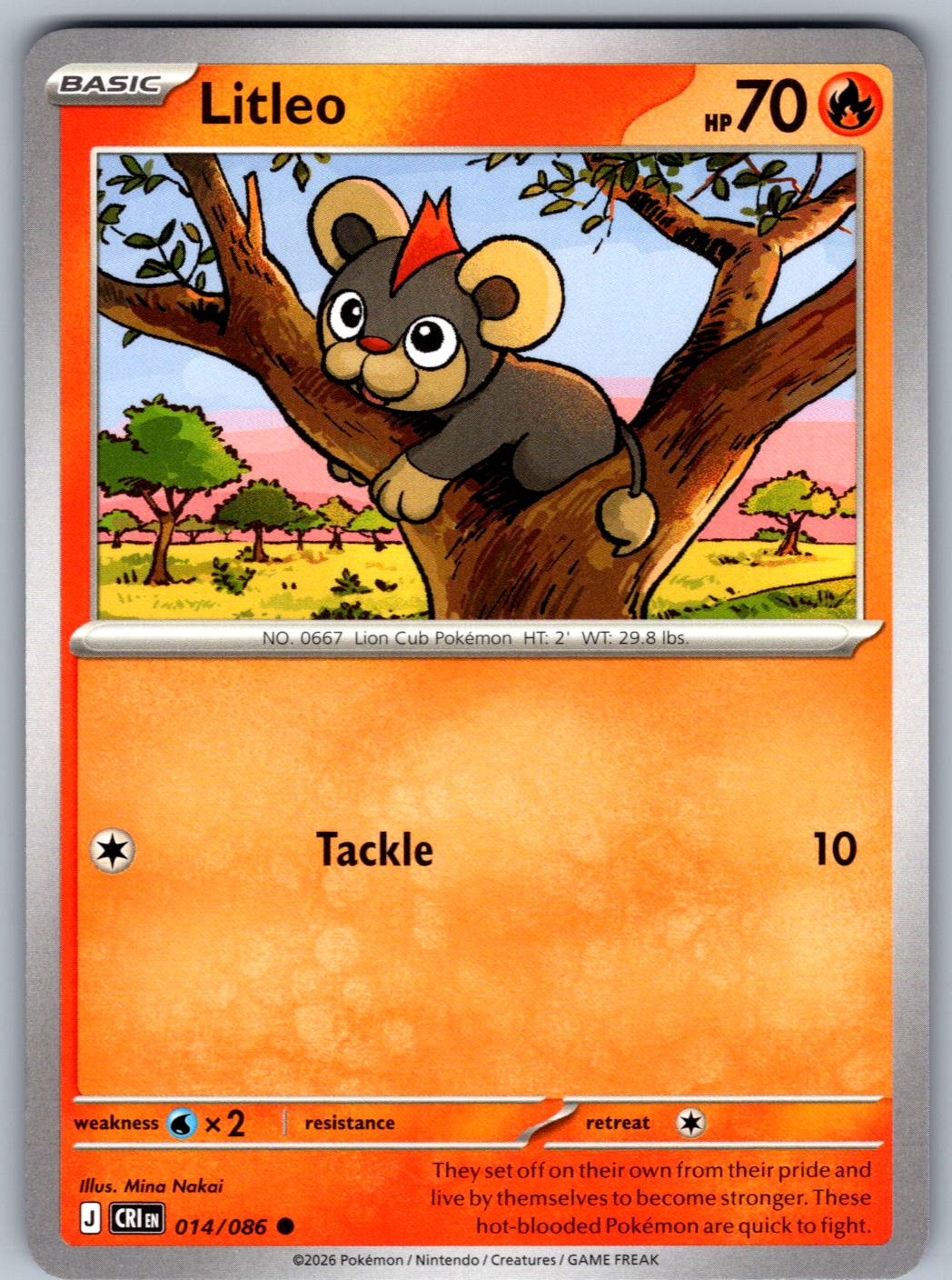 Litleo 014/086 Chaos Rising Pokemon