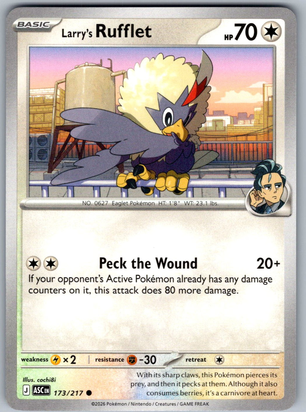 Larry's Rufflet 173/217 Ascended Heroes Pokemon
