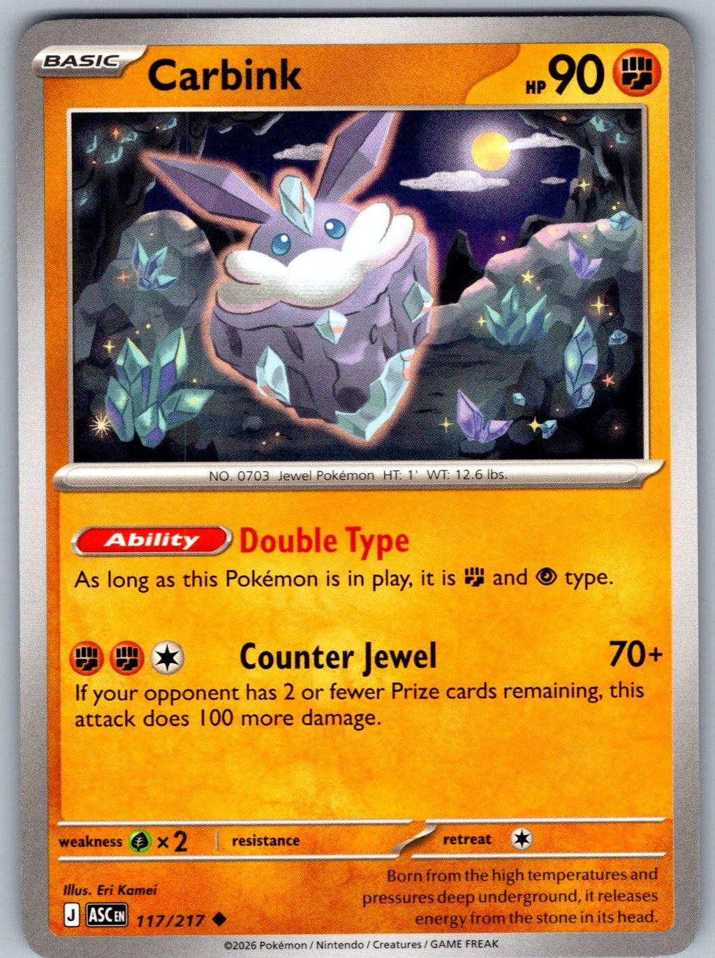 Carbink 117/217 Ascended Heroes Pokemon