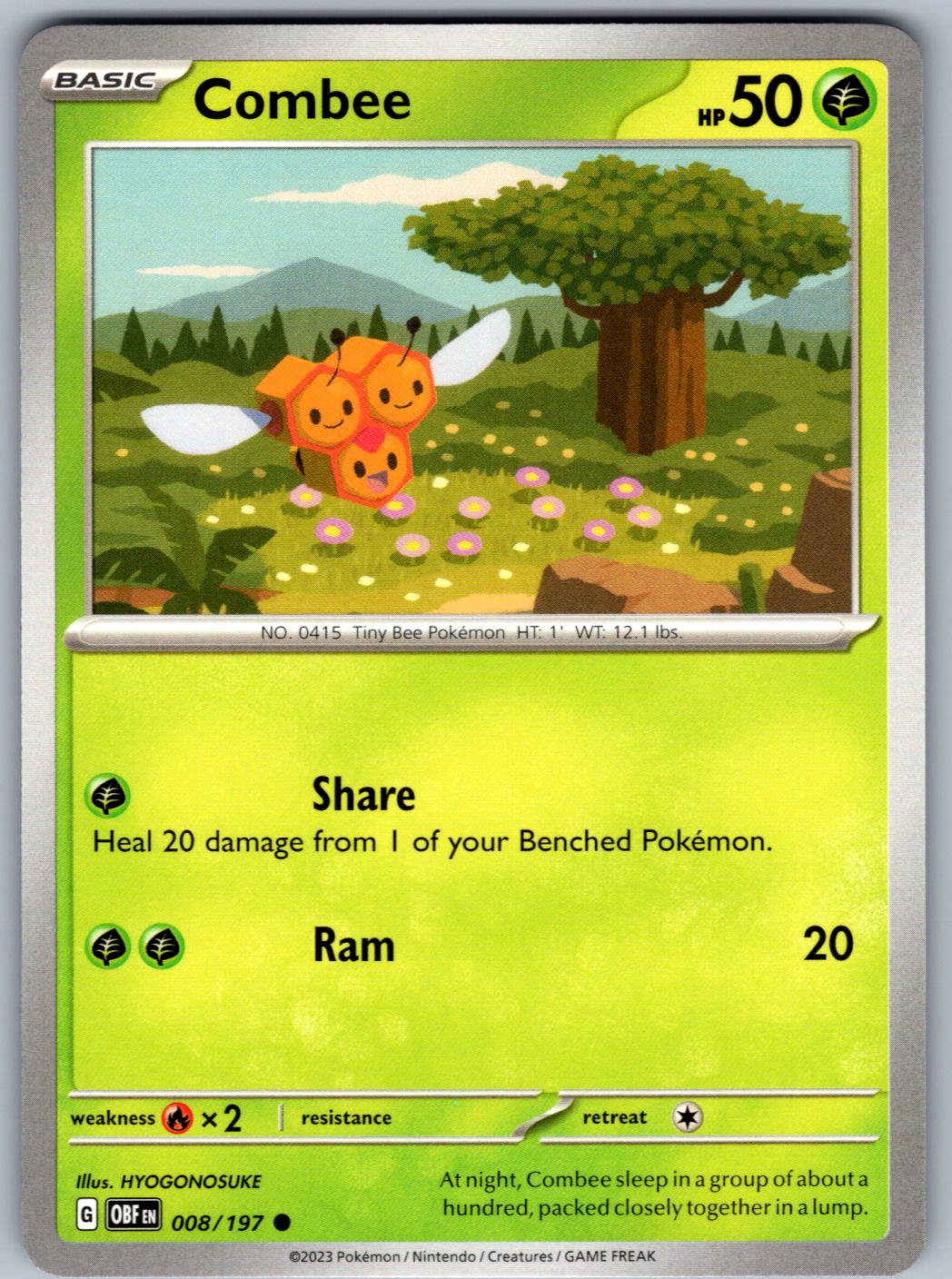 Combee 008/197 Obsidian Flames Pokemon