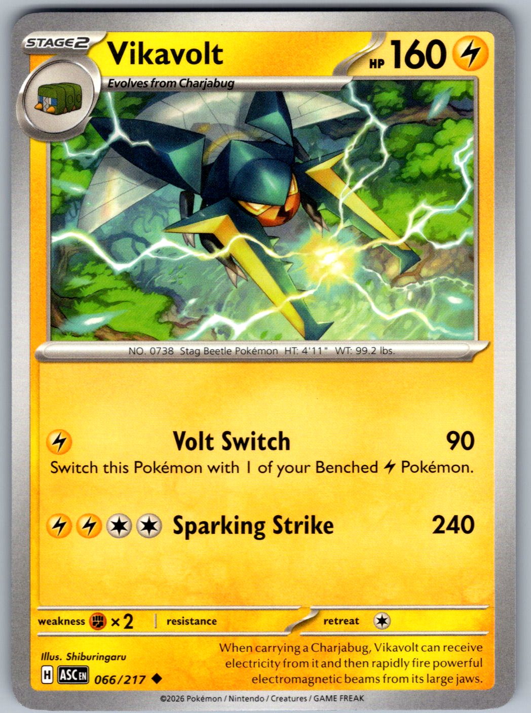 Vikavolt 066/217 Ascended Heroes Pokemon