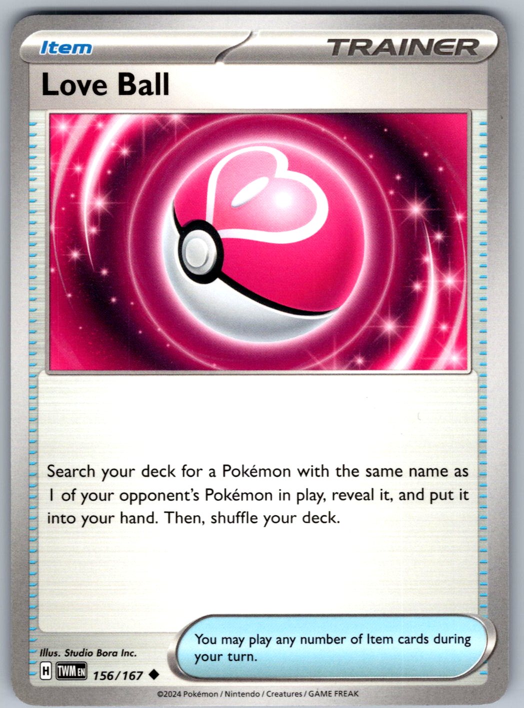 Love Ball 156/167 Twilight Masquerade Pokemon