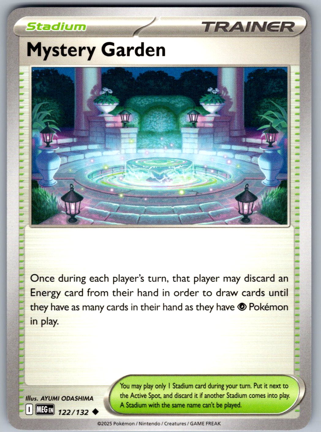 Mystery Garden 122/132 Mega Evolution Pokemon