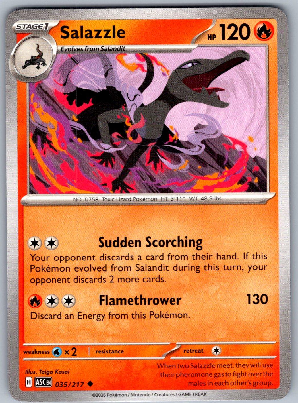Salazzle 035/217 Ascended Heroes Pokemon