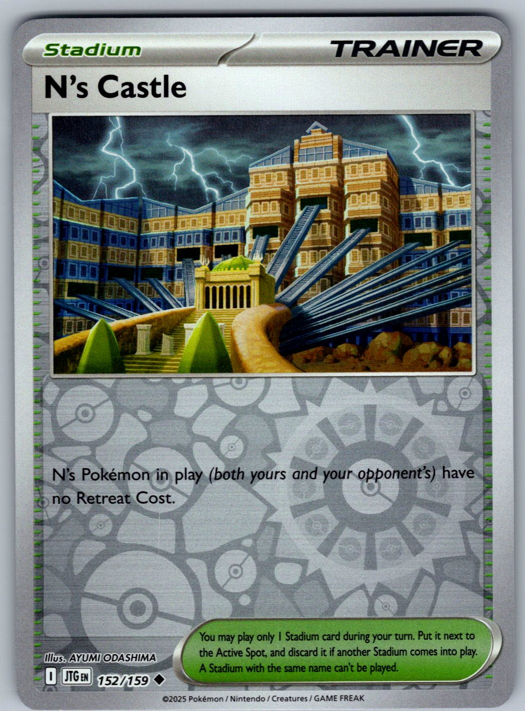 N's Castle 152/159 Journey Together Pokemon Reverse Holo
