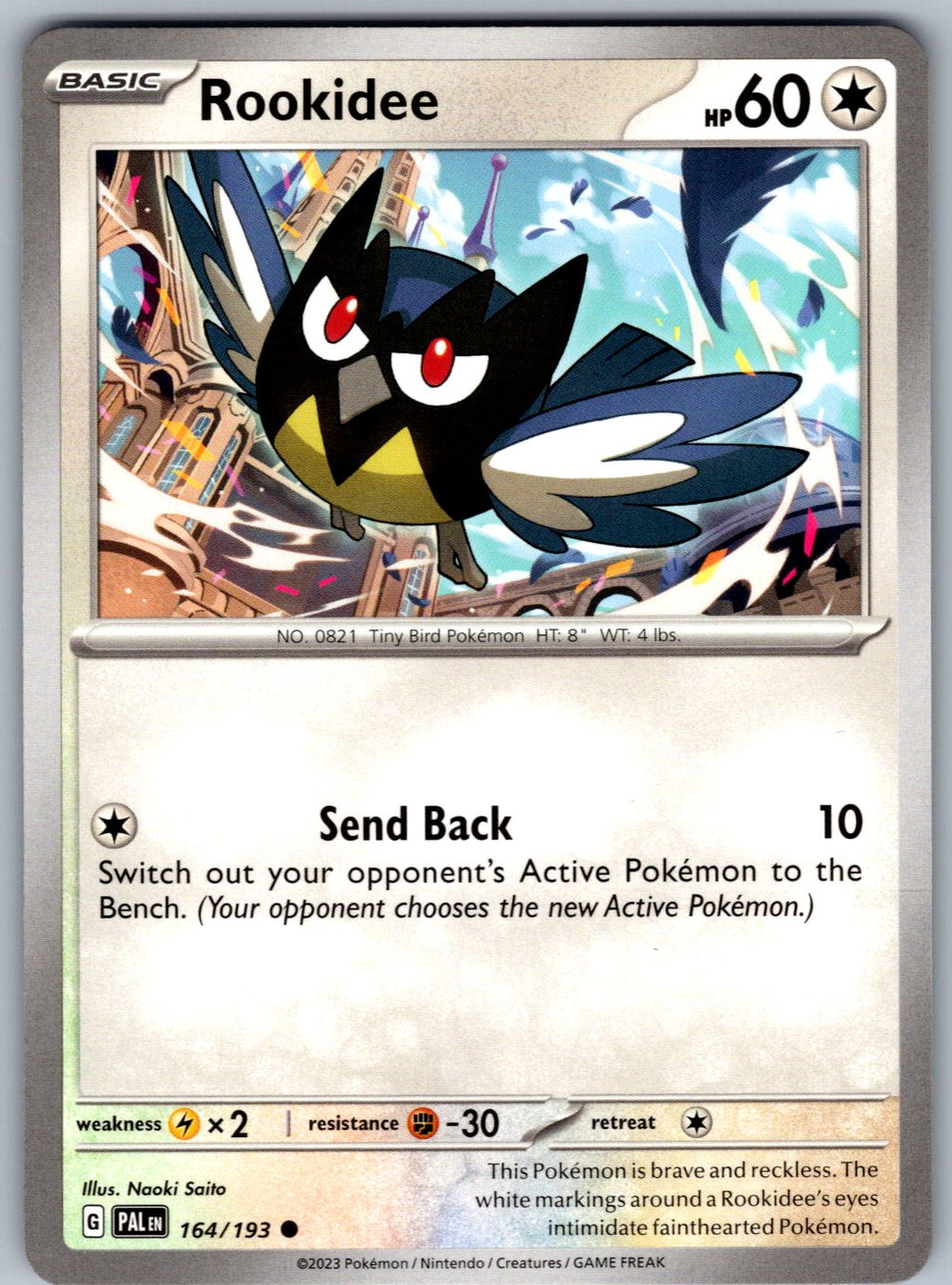 Rookidee 164/193 Paldea Evolved Pokemon