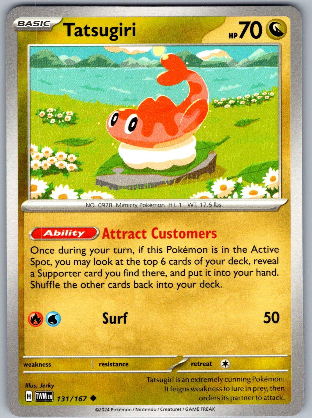 Tatsugiri 131/167 Twilight Masquerade Pokemon
