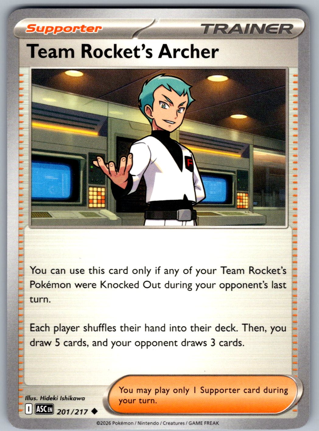 Team Rocket's Archer 201/217 Ascended Heroes Pokemon