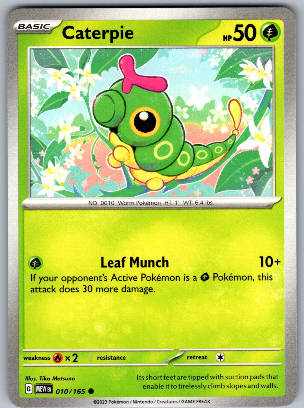 Caterpie 010/165 151 Pokemon