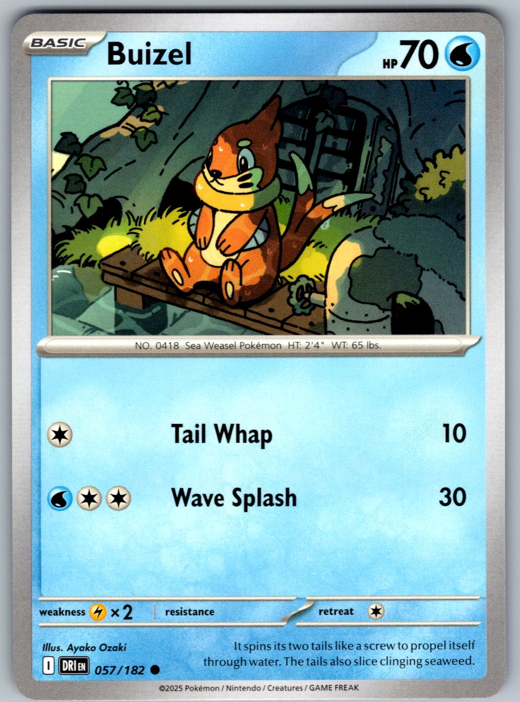 Buizel 057/182 Destined Rivals Pokemon