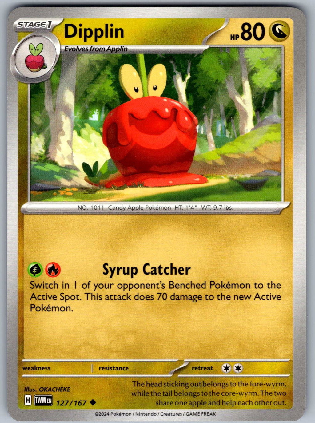 Dipplin 127/167 Twilight Masquerade Pokemon