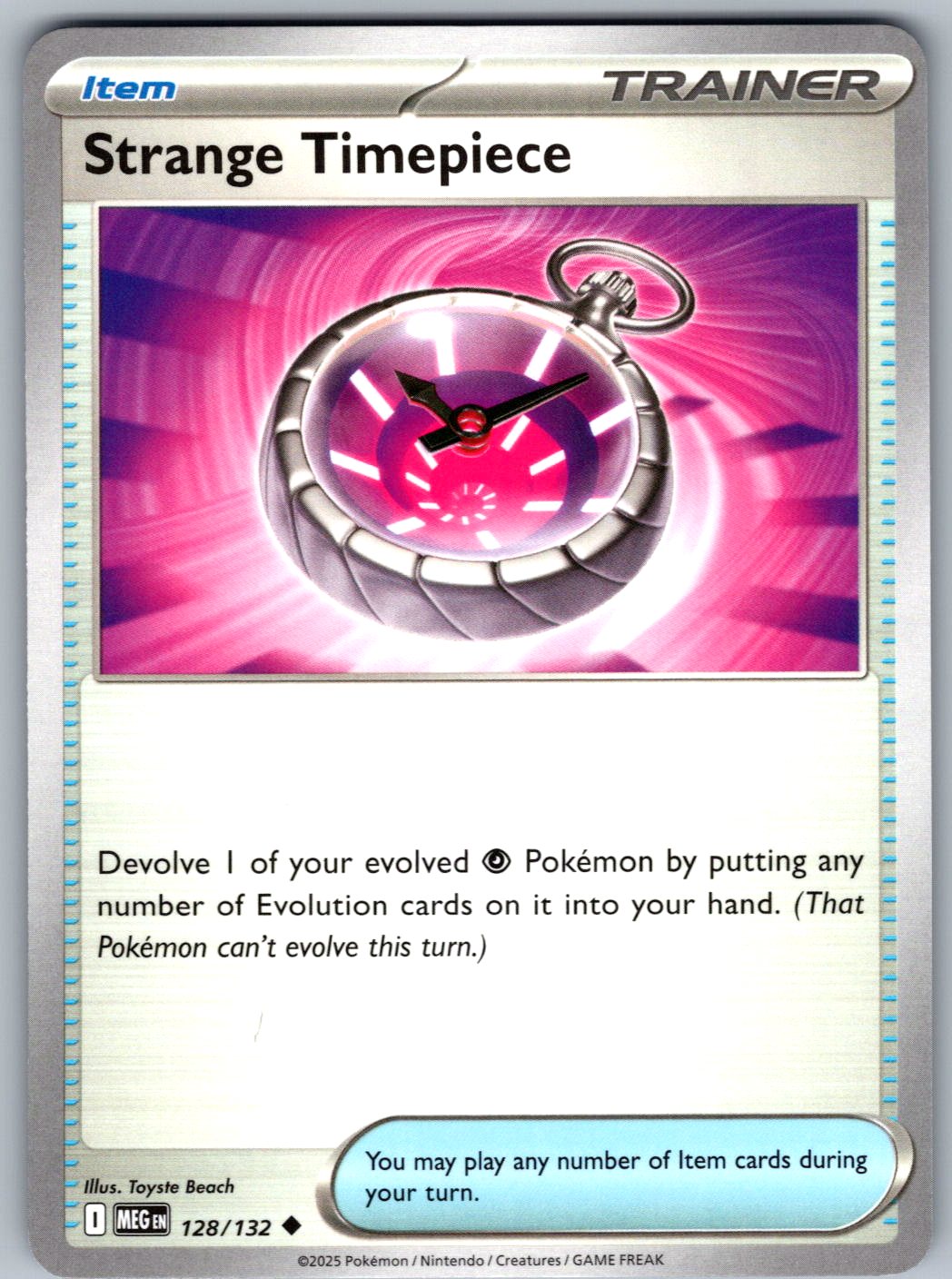 Strange Timepiece 128/132 Mega Evolution Pokemon