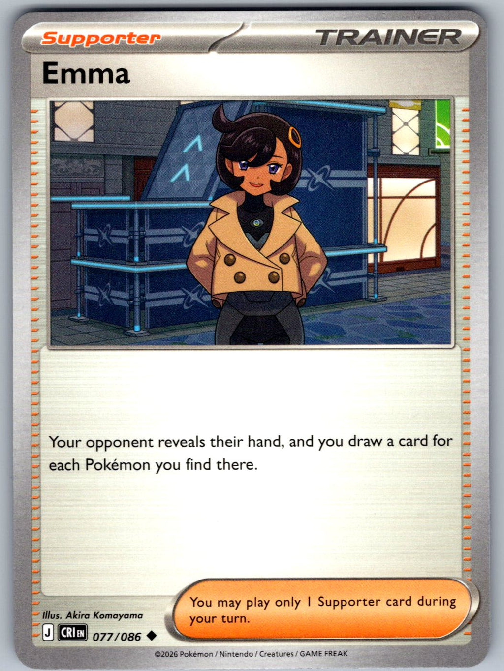 Emma 077/086 Chaos Rising Pokemon