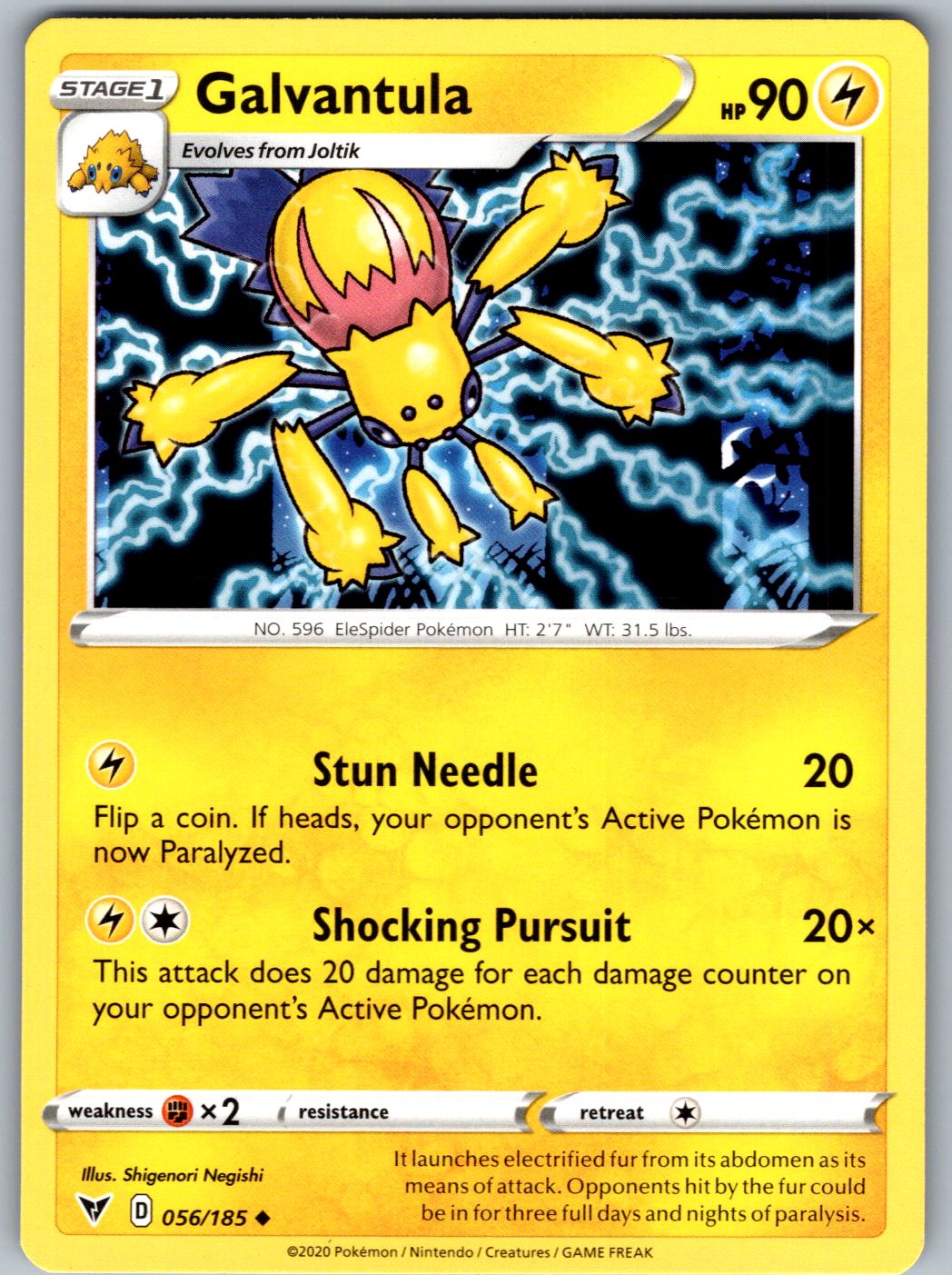 Galvantula 056/185 Vivid Voltage Pokemon