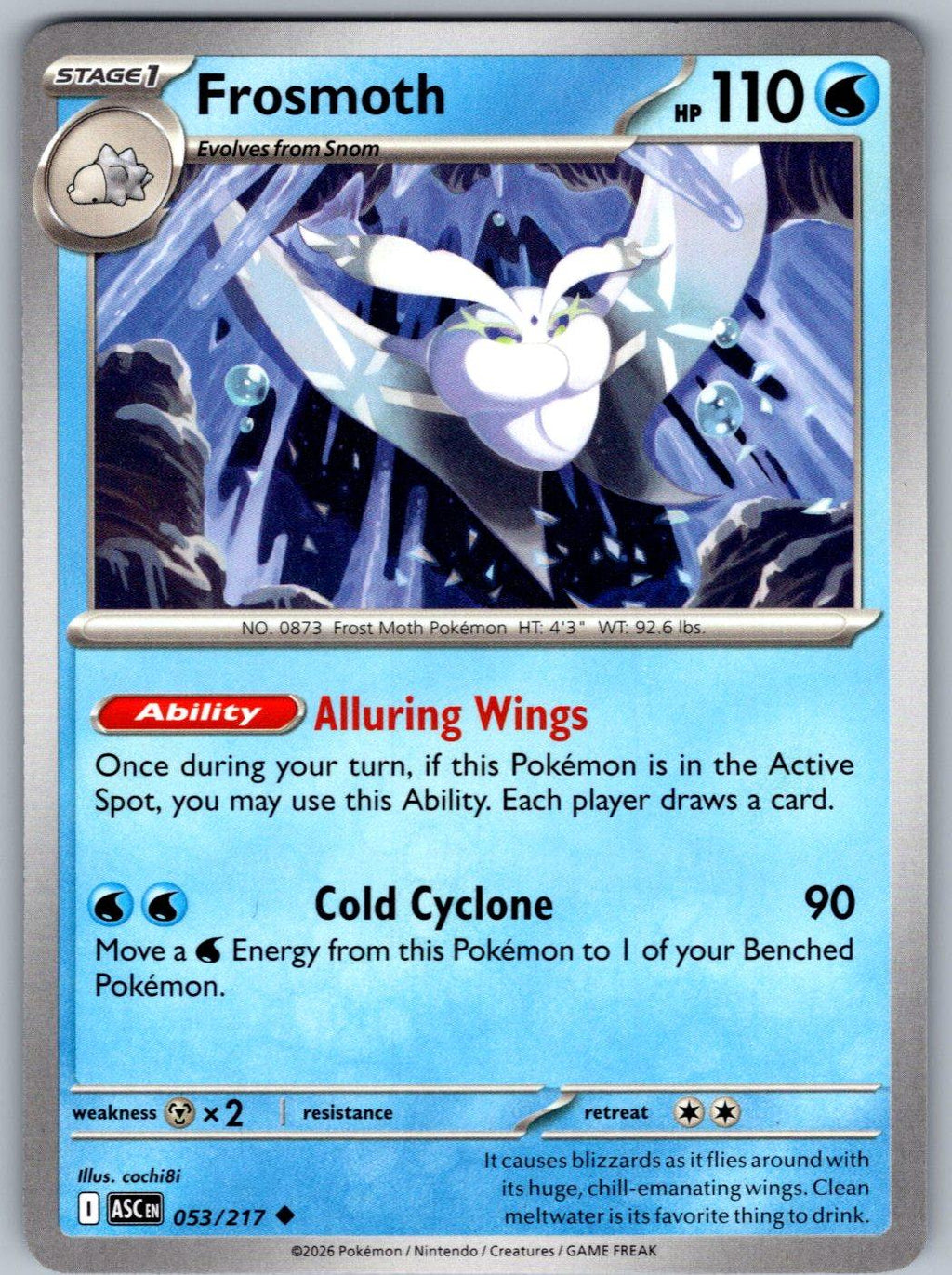 Frosmoth 053/217 Ascended Heroes Pokemon