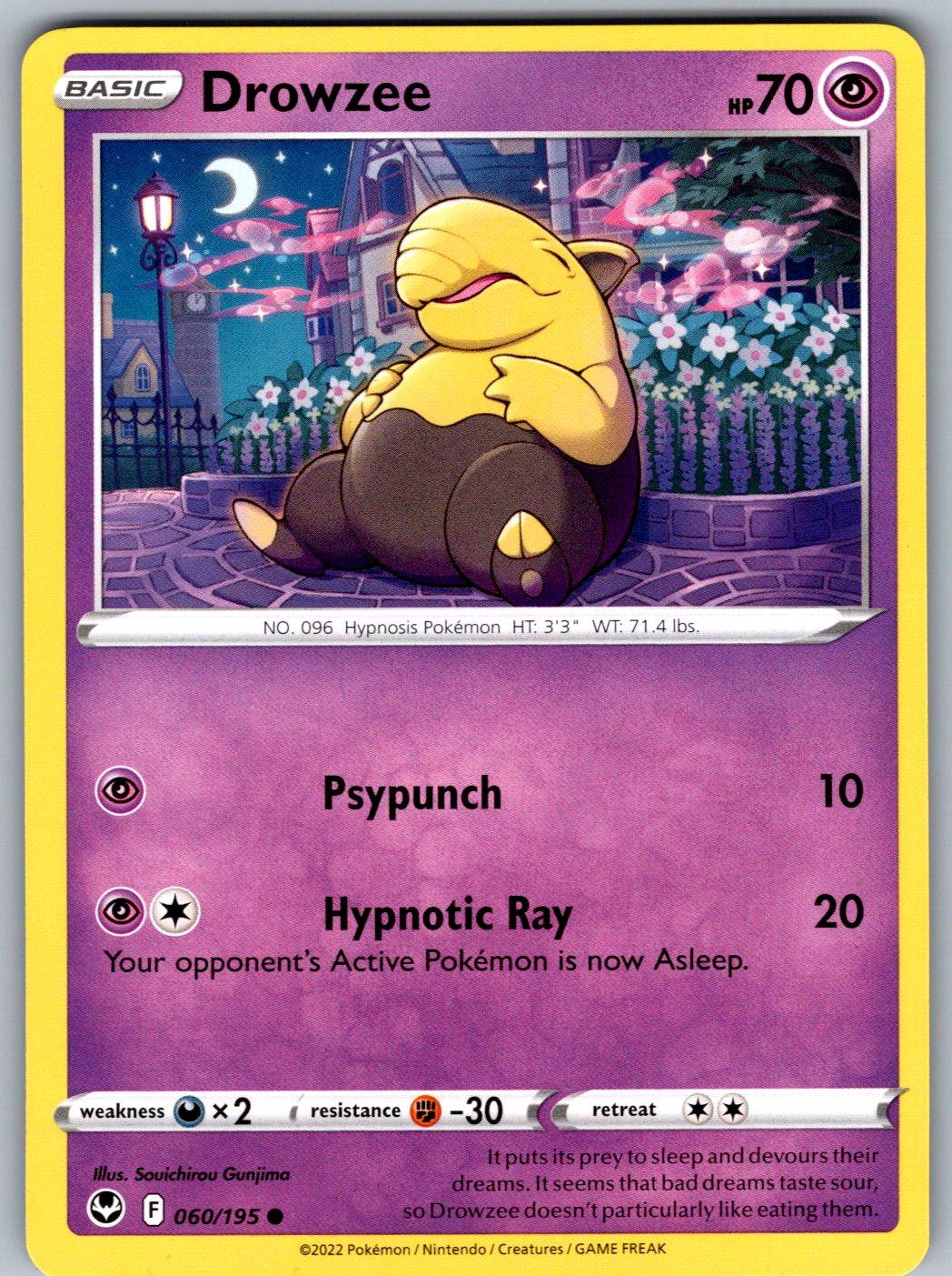 Drowzee 060/195 Silver Tempest Pokemon