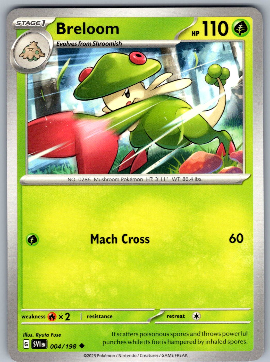 Breloom 004/198 Scarlet & Violet Pokemon