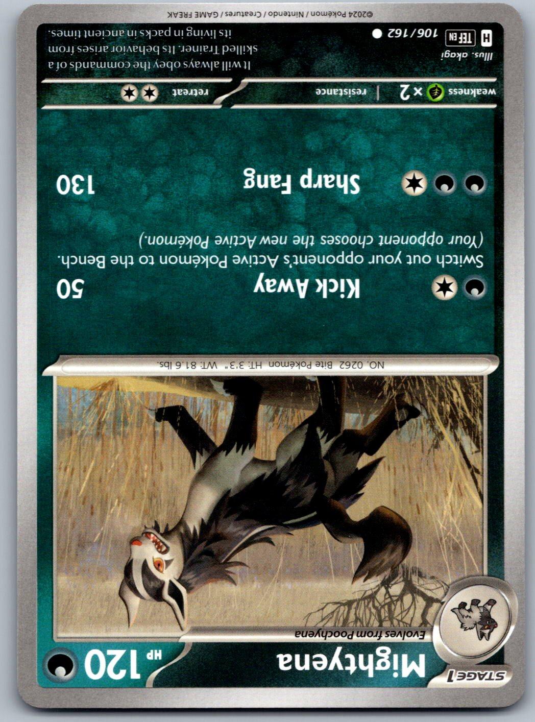 Mightyena 106/162 Temporal Forces Pokemon