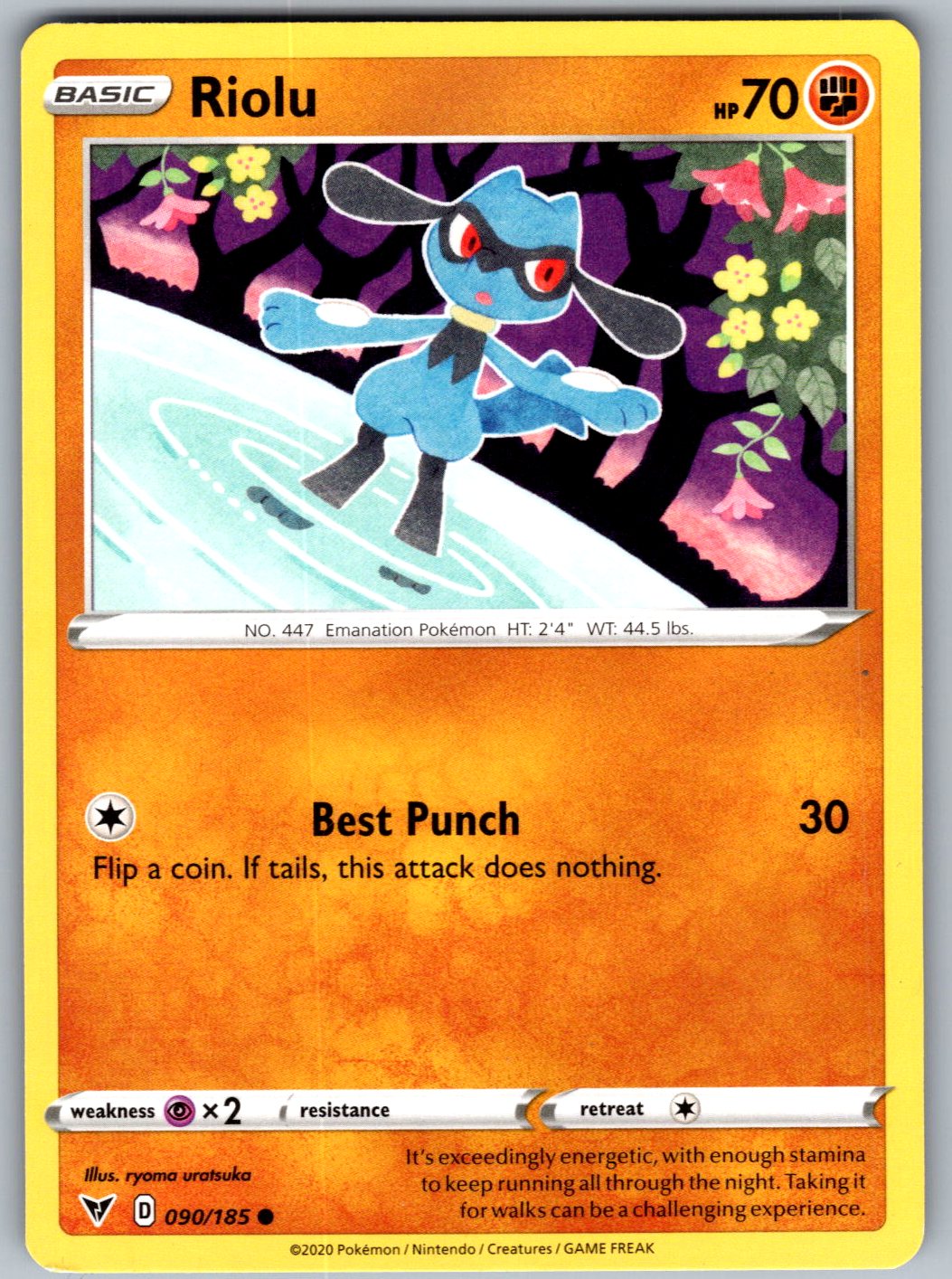 Riolu 090/185 Vivid Voltage Pokemon