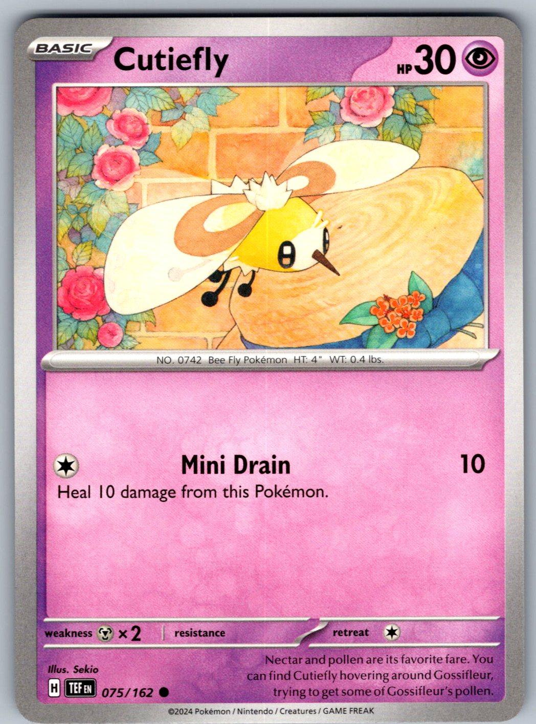 Cutiefly 075/162 Temporal Forces Pokemon