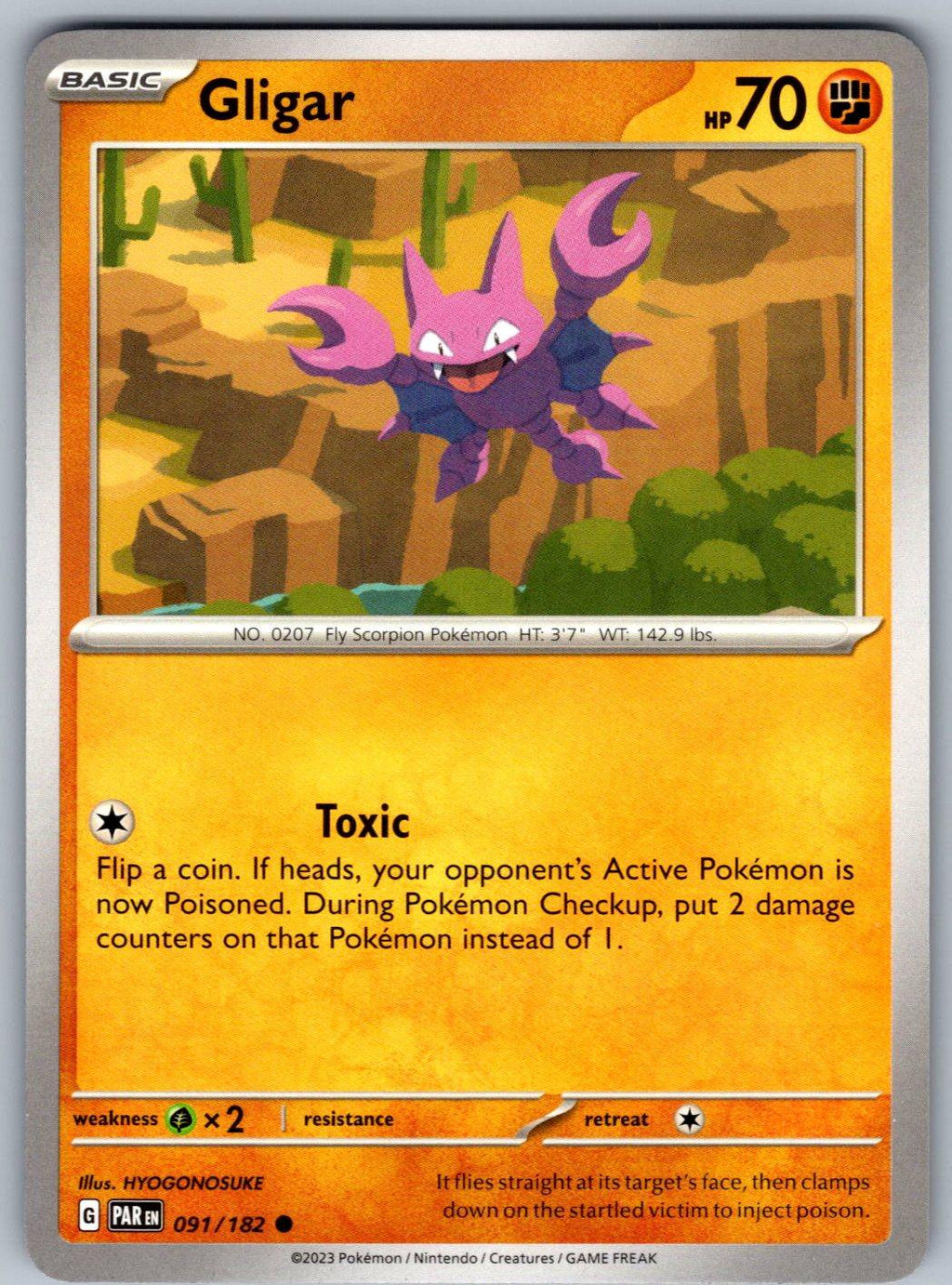 Gligar 091/182 Paradox Rift Pokemon