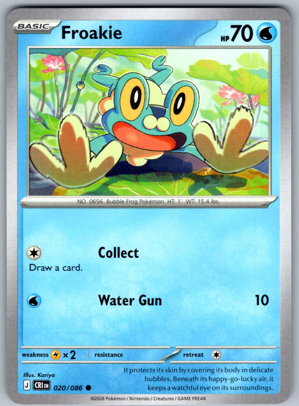 Froakie 020/086 Chaos Rising Pokemon