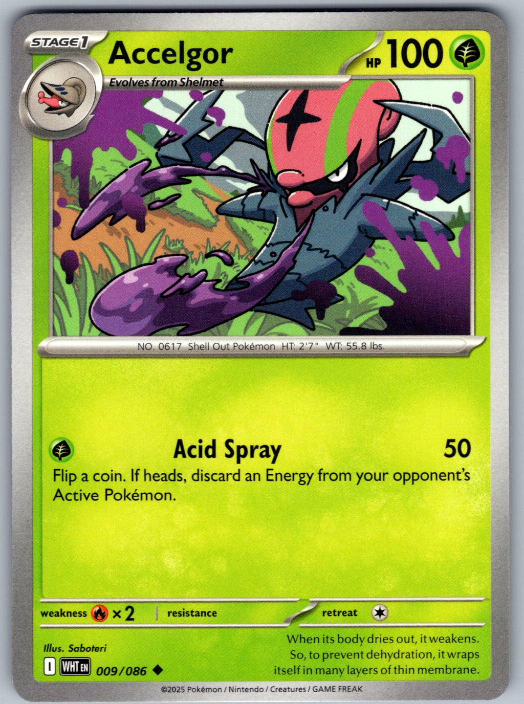 Accelgor 009/086 White Flare Pokemon
