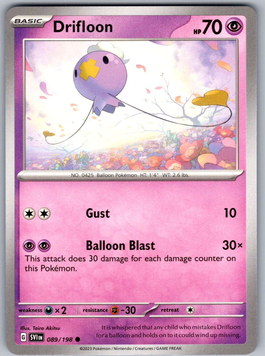Drifloon 089/198 Scarlet & Violet Pokemon