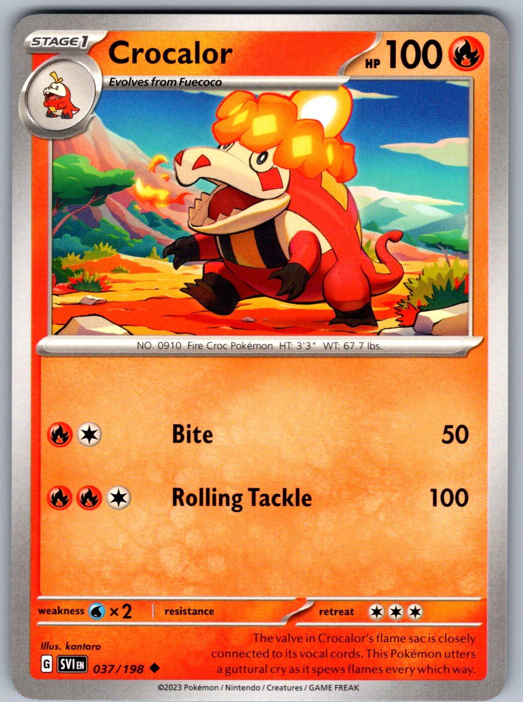 Crocalor 037/198 Scarlet & Violet Pokemon