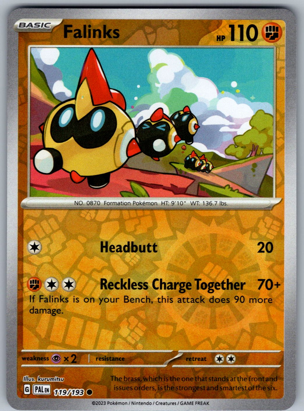 Falinks 119/193 Paldea Evolved Pokemon Reverse Holo