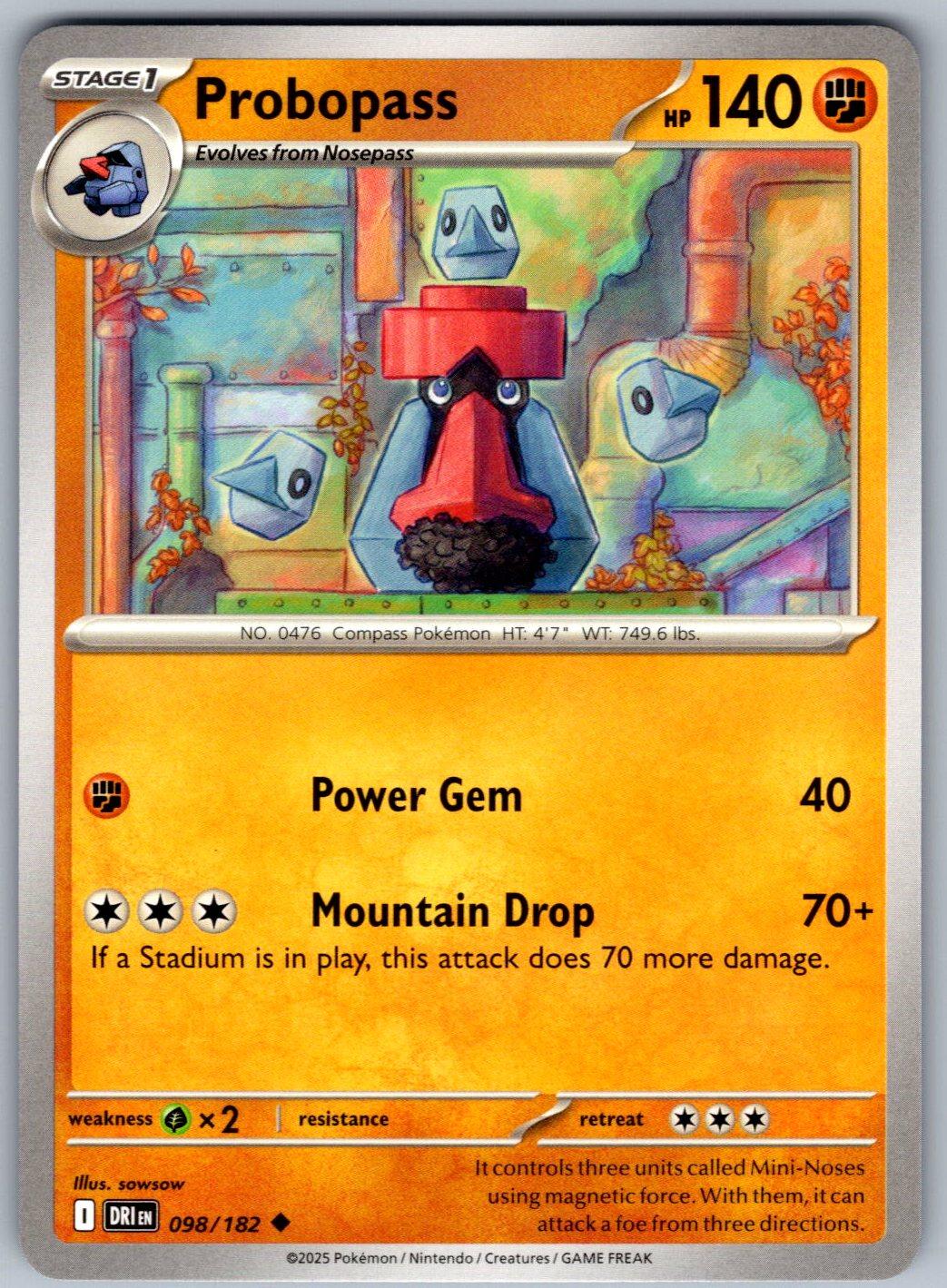 Probopass 098/182 Destined Rivals Pokemon