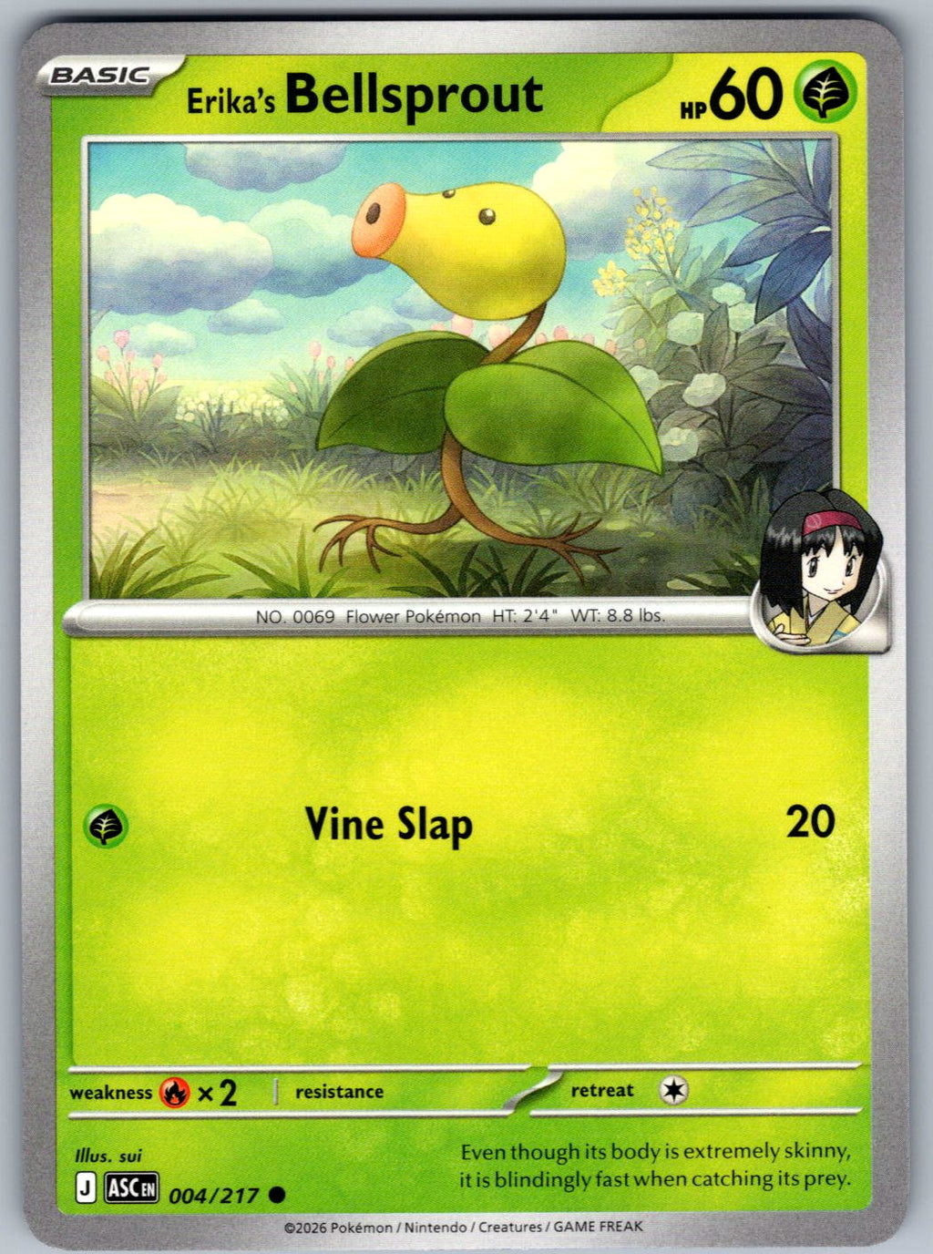 Erika's Bellsprout 004/217 Ascended Heroes Pokemon