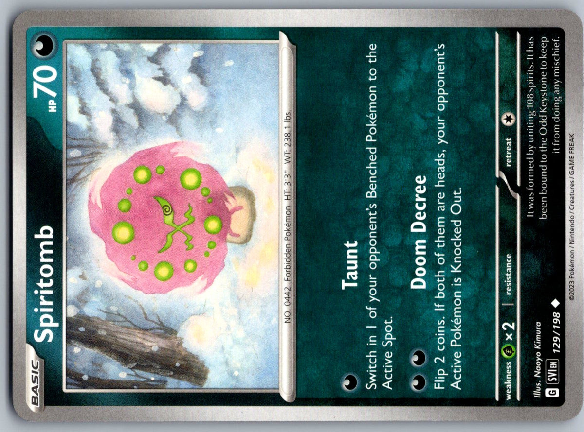 Spiritomb 129/198 Scarlet & Violet Pokemon
