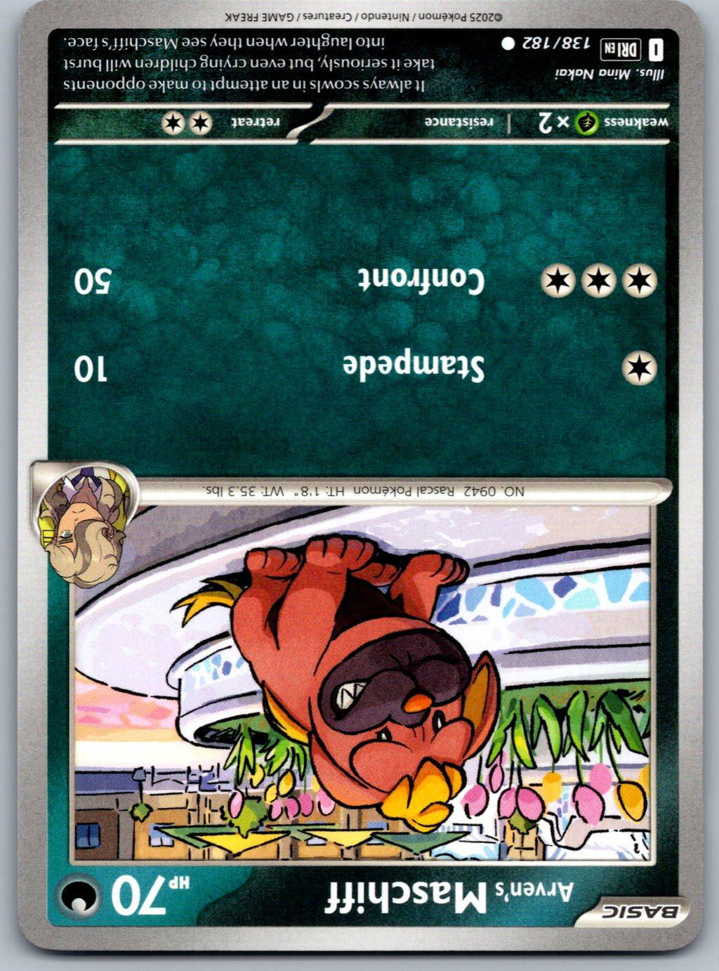 Arven's Maschiff 138/182 Destined Rivals Pokemon