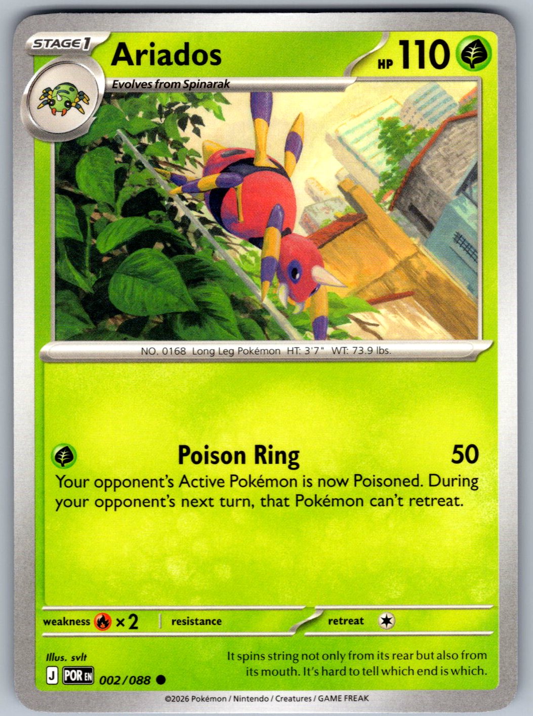 Ariados 002/088 Perfect Order Pokemon