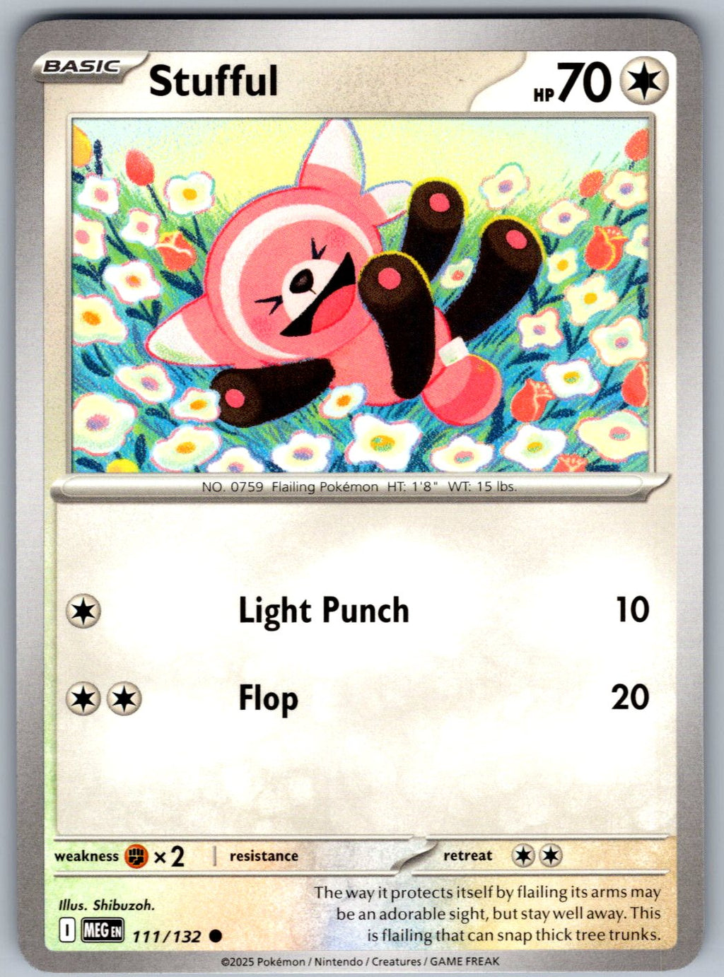 Stufful 111/132 Mega Evolution Pokemon