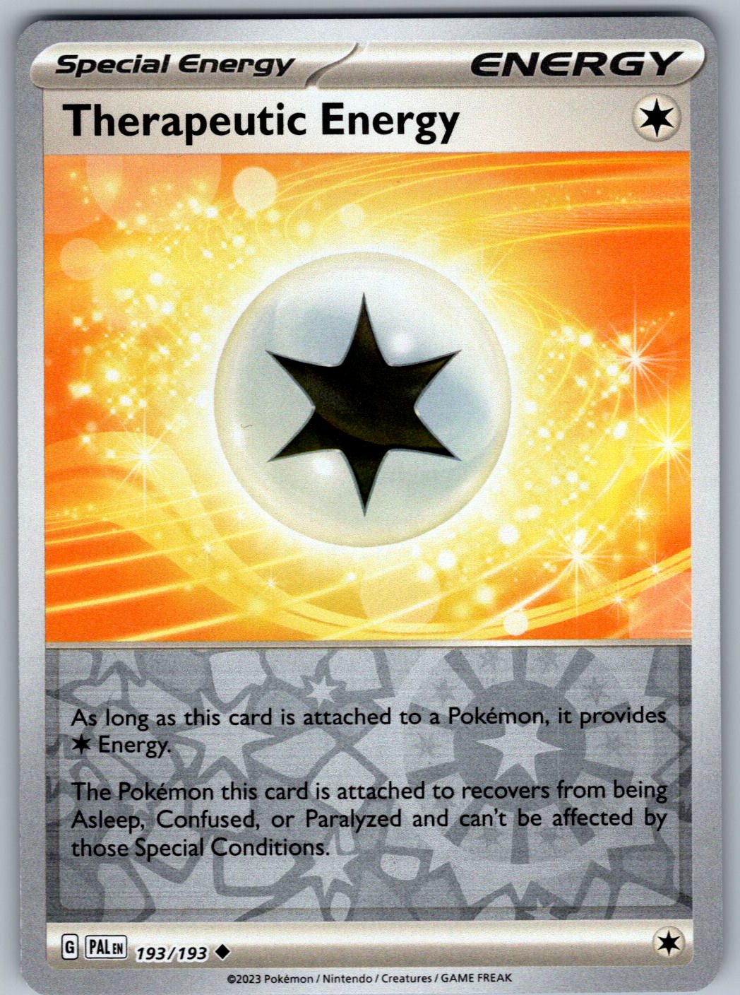 Therapeutic Energy 193/193 Paldea Evolved Pokemon Reverse Holo