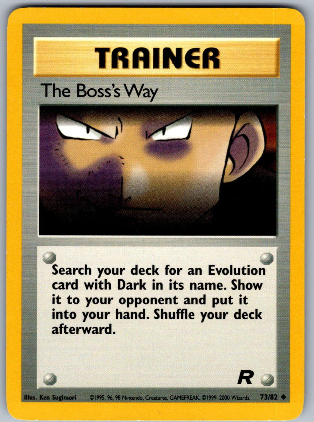 The Boss's Way 73/82 Team Rocket Pokemon Unlimited