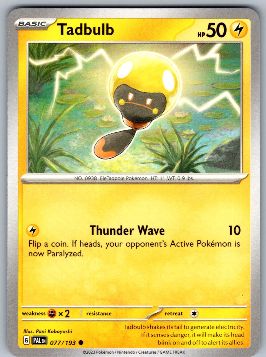 Tadbulb 077/193 Paldea Evolved Pokemon
