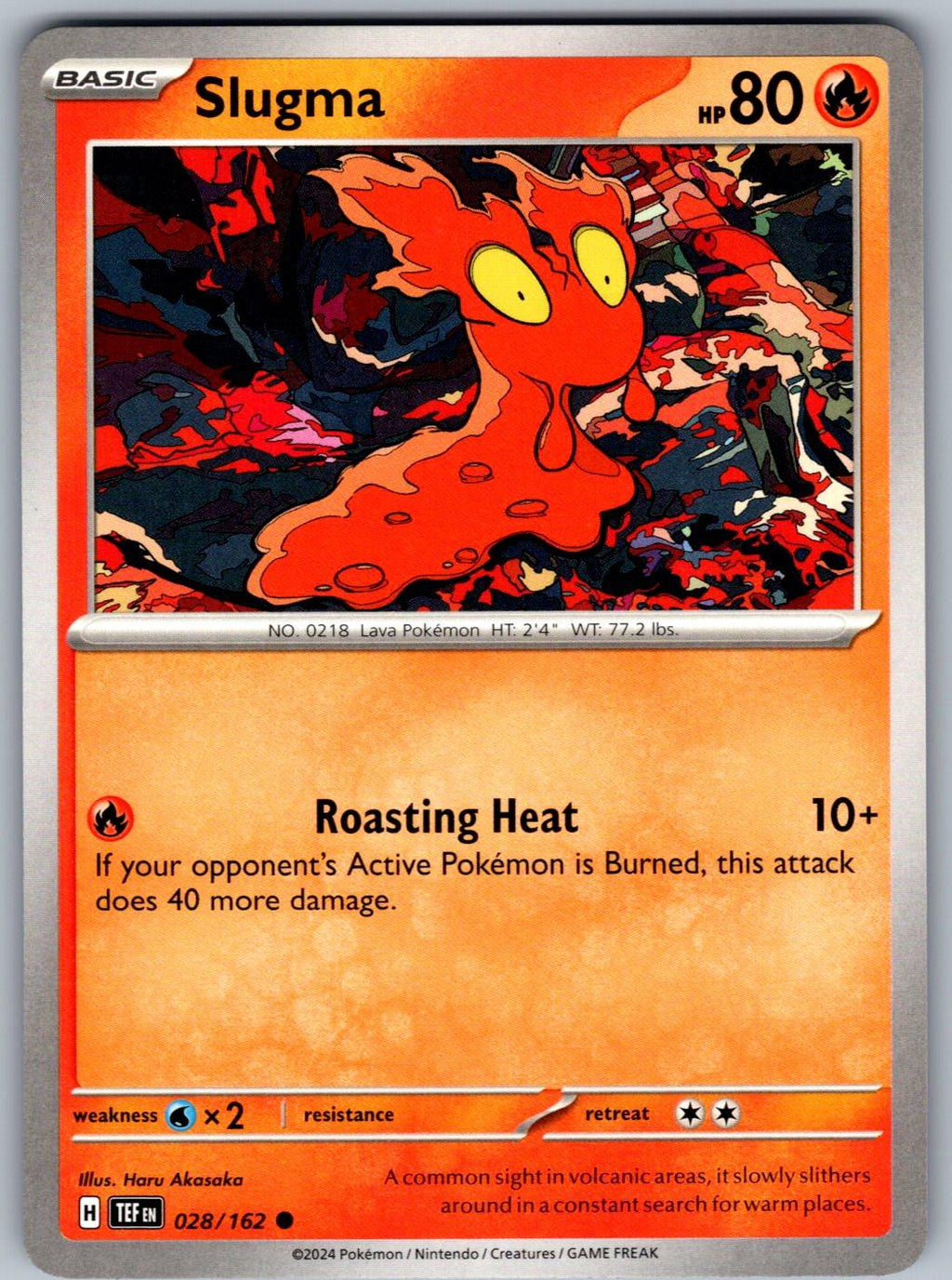 Slugma 028/162 Temporal Forces Pokemon