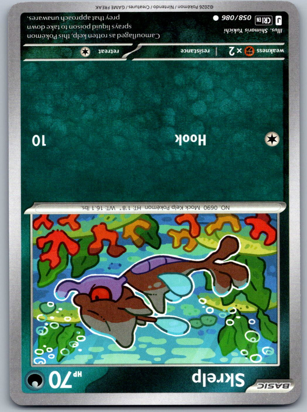 Skrelp 058/086 Chaos Rising Pokemon