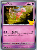 Mew 065/128 ME: 30th Celebration Pokemon Holo