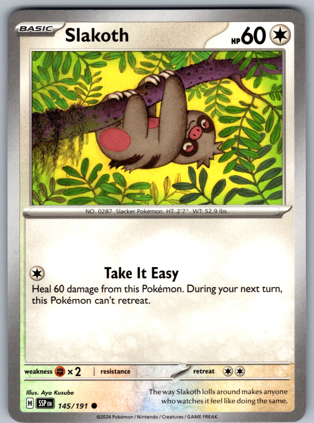 Slakoth 145/191 Surging Sparks Pokemon
