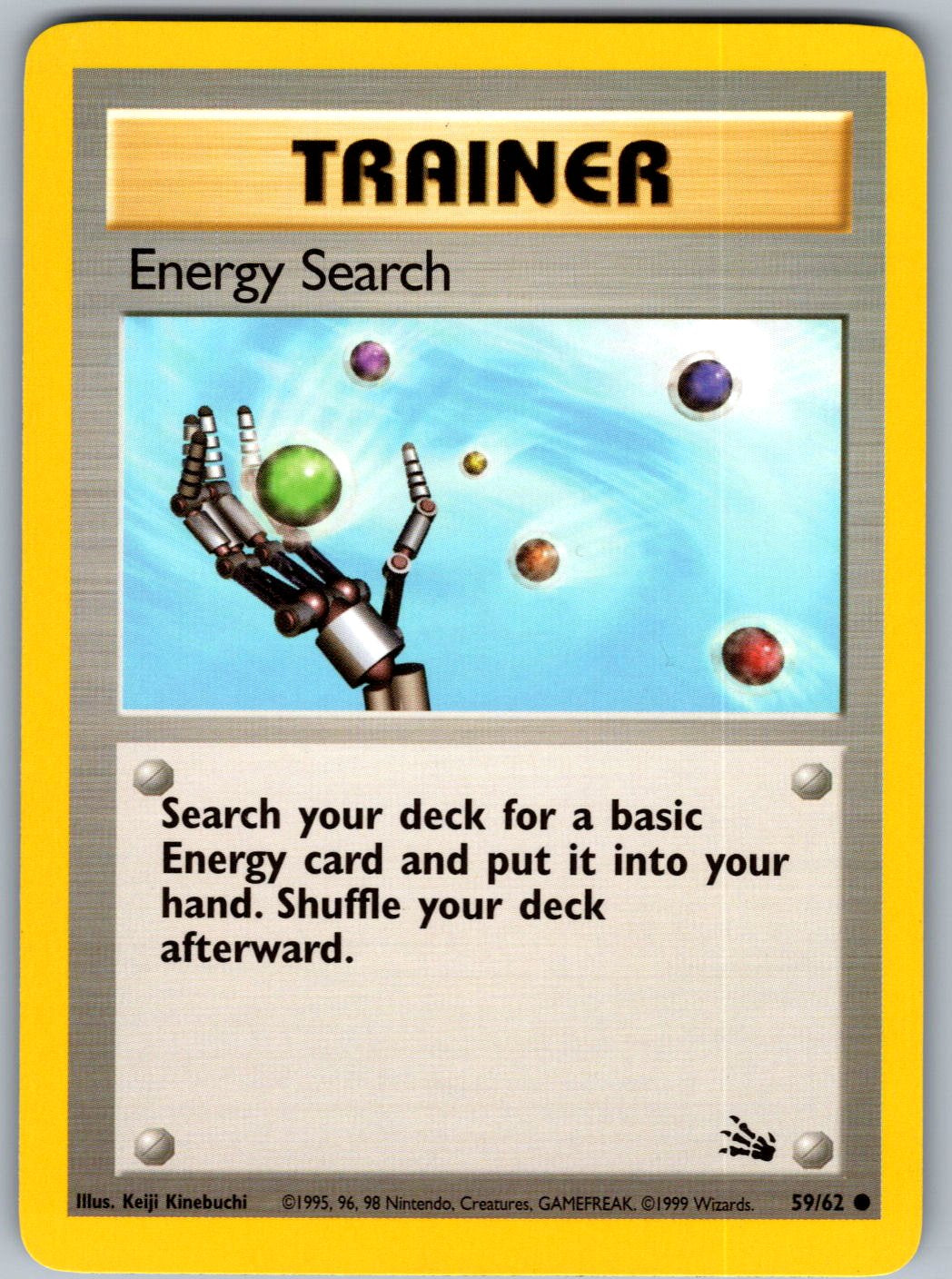 Energy Search 59/62 Fossil Pokemon Unlimited