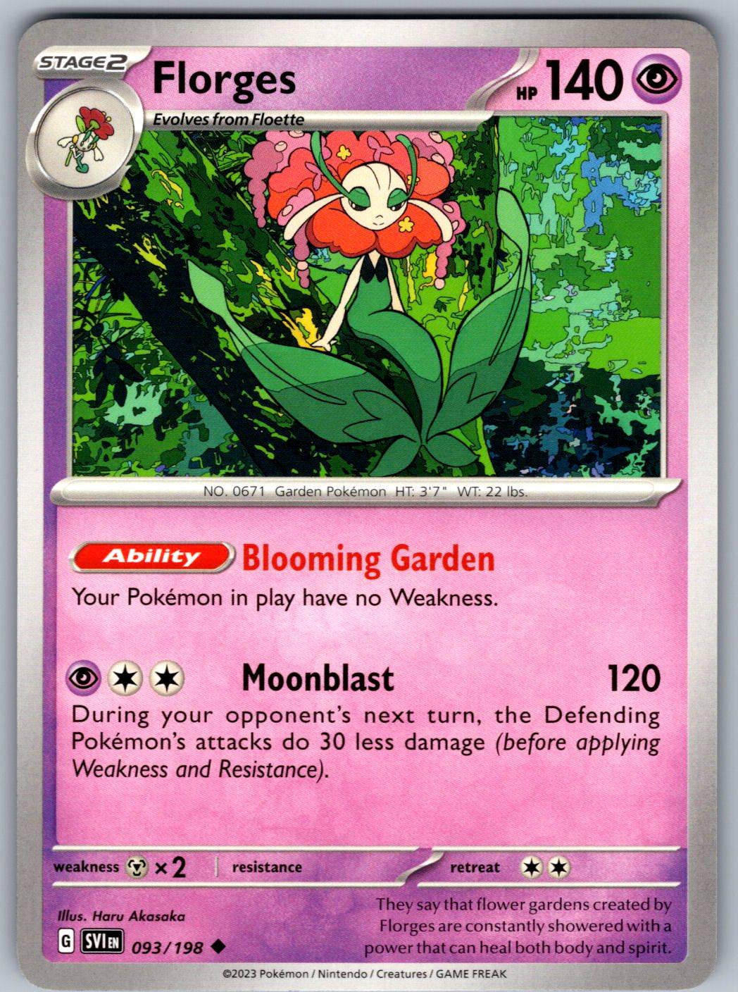 Florges 093/198 Scarlet & Violet Pokemon