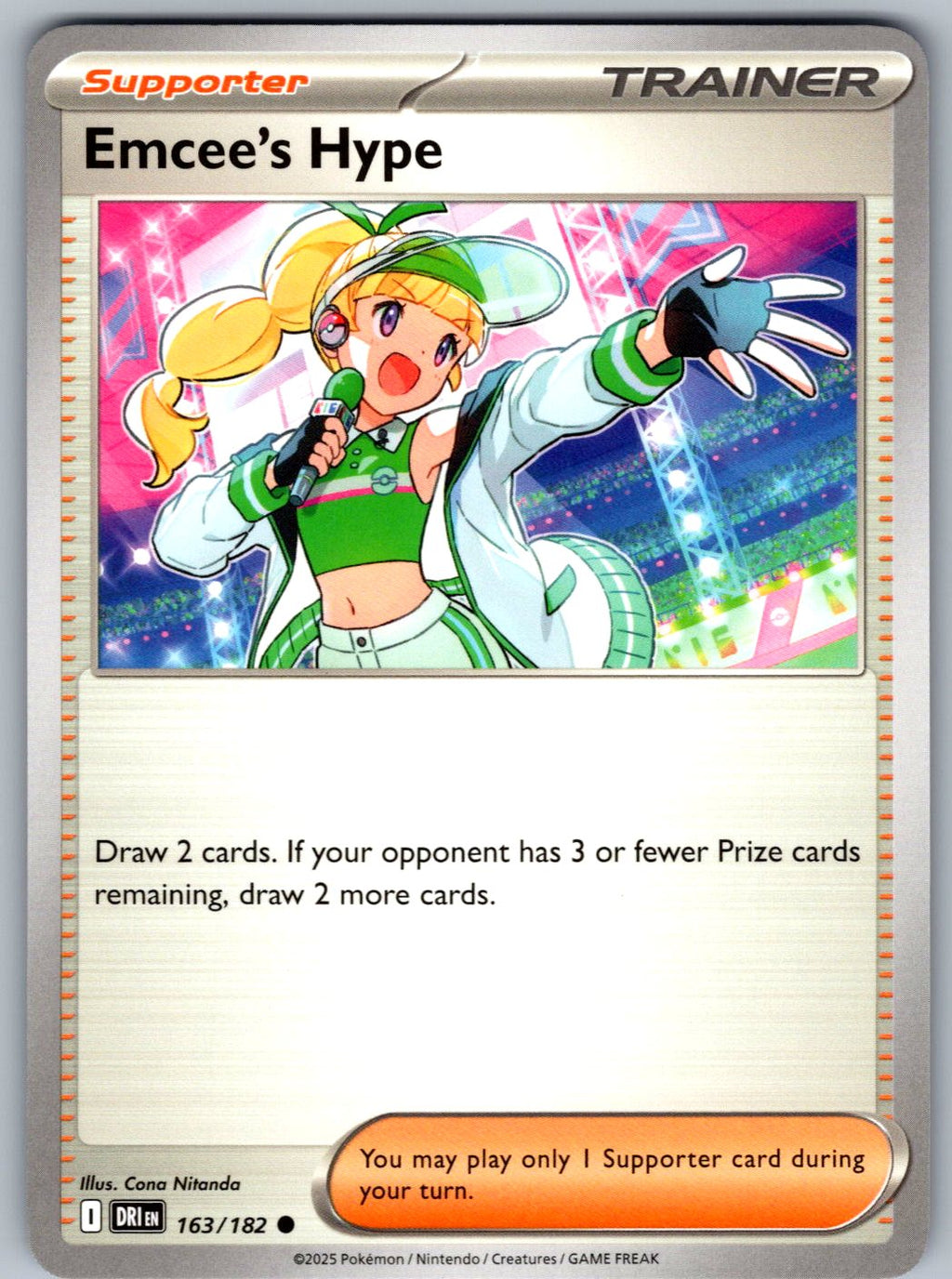 Emcee's Hype 163/182 Destined Rivals Pokemon
