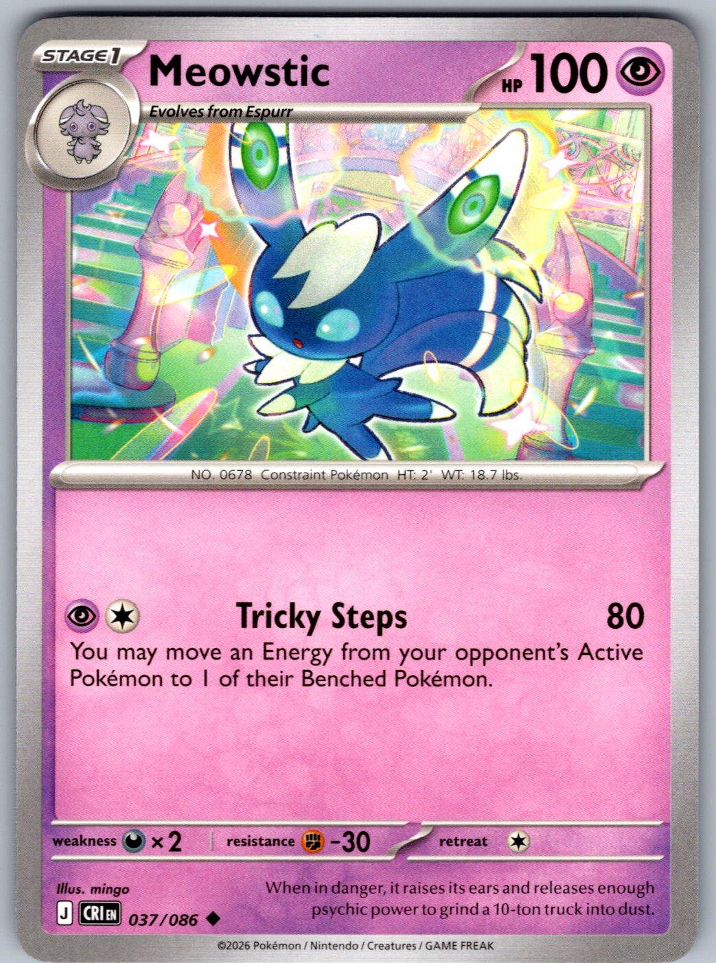 Meowstic 037/086 Chaos Rising Pokemon