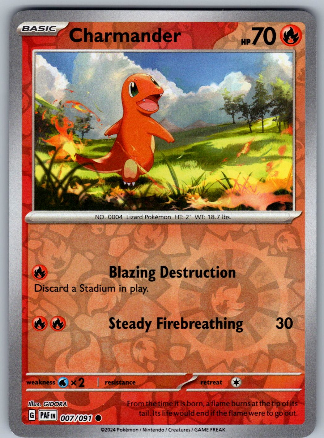 Charmander 007/091 Paldean Fates Pokemon